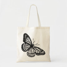 De Zak van het Bolsa van de Druk van de vlinder Canvas Tassen