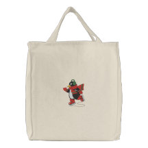 De Zak van het Bolsa van de Pinguïn van Iceskating Geborduurde Draagtassen