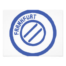 De zegel van Frankfurt Persoonlijke Aankondigingen