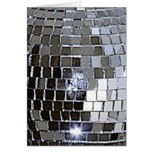 De zilveren Bal van de Disco Kaart