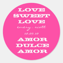 De Zoete Liefde van de liefde, amaril. scott 10.09 Sticker
