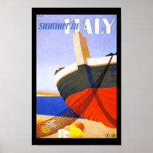 De zomer in het Poster van de Reis van Italië