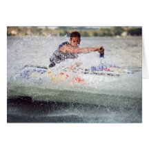 De zomerpret van de waterski kaart