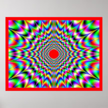 De zonne Optische illusie van de Explosie Poster