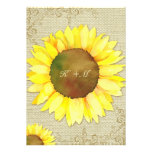 De Zonnebloem van de jute + Het Huwelijk van het L Persoonlijke Aankondiging