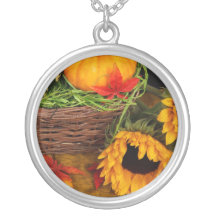 De Zonnebloemen van de Oogst van de herfst Ketting