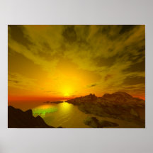 De Zonsondergang van de fantasie Poster