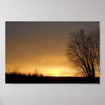 De Zonsondergang van de winter Plaat