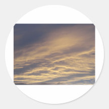 De zonsondergang van september ronde stickers