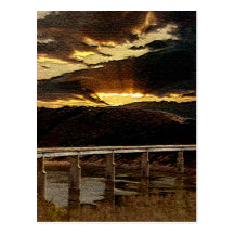 De Zonsopgang van de Brug van Californië Wens Kaarten