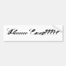 De Zorgen van Whoooooo????? Bumpersticker