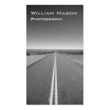 De zwart-witte Fotografie van de Weg - Visitekaart