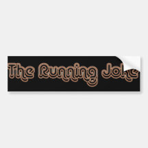De Zwarte Bumper van de grap Bumperstickers