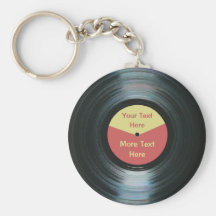 De zwarte VinylSleutelring van het Verslag van de  Sleutel Hanger