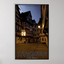 Début de la matinée en petite France Posters