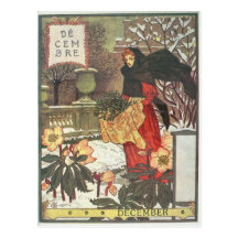 Décembre Carte Postale