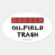 Déchets de gisement de pétrole de danger, foreur,  autocollant