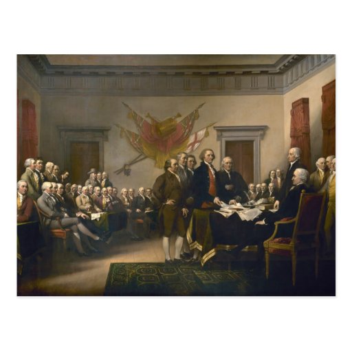 Déclaration d'indépendance de John Trumbull Carte Postale