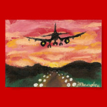 Décollage d'avion posters