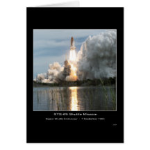 Décollage STS-69 d'effort de navette spatiale Carte De Vœux