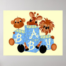 Décor animal de mur de bébé poster