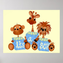 Décor animal de mur de bébé affiches