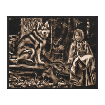 Décor de mur de conte de fées de forêt toile tendue