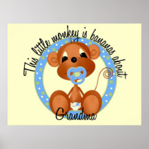 Décor de mur de singe de bébé affiches