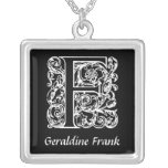 Decoratieve Gepersonaliseerd Aanvankelijk van het  Gepersonaliseerde Ketting