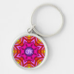 Decoratieve klantgerichte keychain met Monogram Sleutelhangers