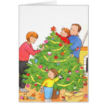 Décoration d'arbre de Noël Carte De Vœux