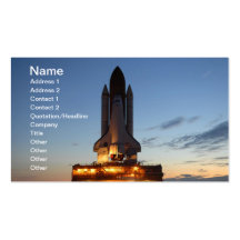Découverte de navette spatiale cartes de visite professionnelles