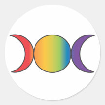 Déesse triple (arc-en-ciel) autocollants