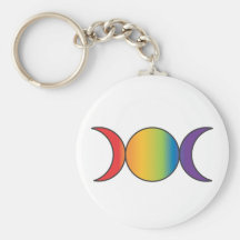 Déesse triple (arc-en-ciel) porte-clef