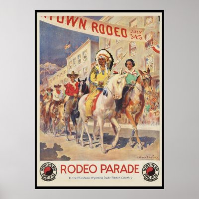 Défilé de rodéo par vintage_poster