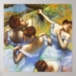 Dégazez l'affiche bleue de danseurs