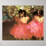 Dégazez les danseurs en affiche rose