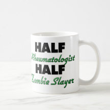 Demi de tueur de zombi de demi de rhumatologue tasse à café
