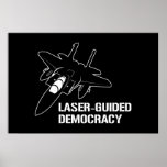 Démocratie/paix à guidage laser par la puissance d posters