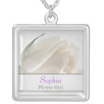 Demoiselle de honneur - collier de mariage de rose