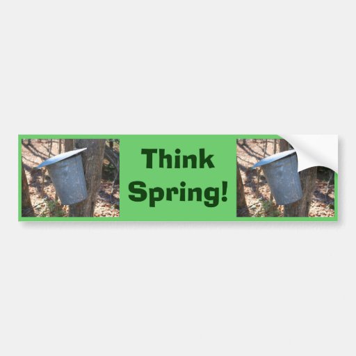 Denk de Sticker van de Bumper van de Emmers van de Bumperstickers
