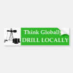 Denk… globaal Boor plaatselijk Bumpersticker
