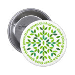 Denk Groene Knoop Button