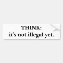 DENK: het is niet nog onwettig Bumperstickers
