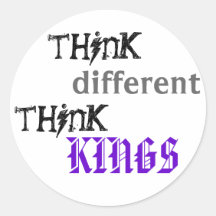 denk, verschillend, denk, KONINGEN Stickers