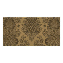 Dentelle antique Brown Cartes Avec Photo