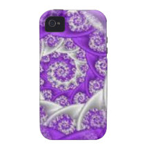dentelle pourpre de remous coques iPhone 4/4S