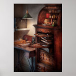 Dentiste - laboratoire - poste de travail dentaire posters