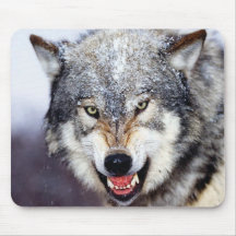 Dents de loup gris tapis de souris