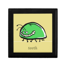 dents de sourire d'insecte - personnalisables boîtes à babioles